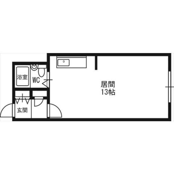 札幌市東区北十六条東のマンションの間取り