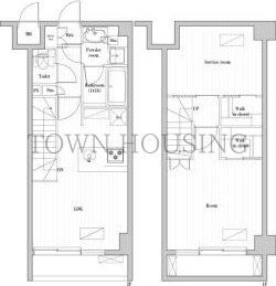 世田谷区弦巻のマンションの間取り