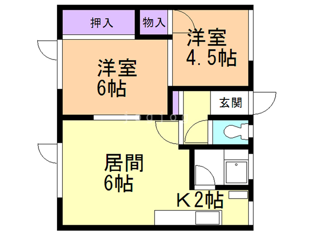 酒巻荘の間取り