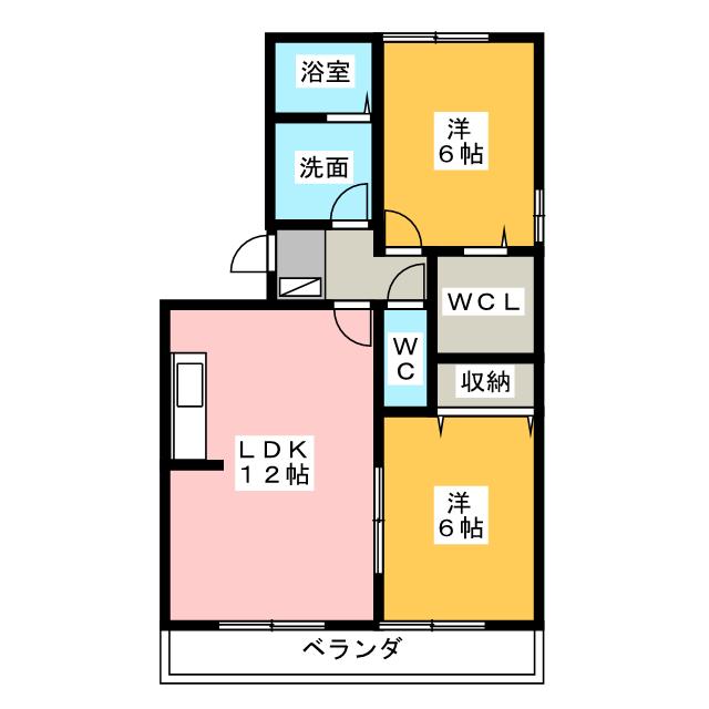 賀茂川ガーデンプレイスＢの間取り