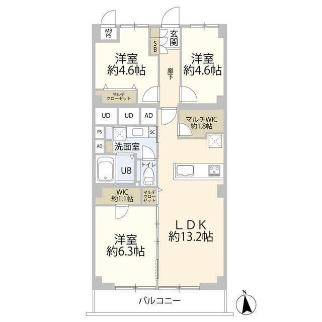 高島平ハイツ（０００４８２４）の間取り