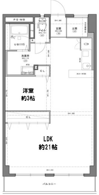 朝潮コーポの間取り