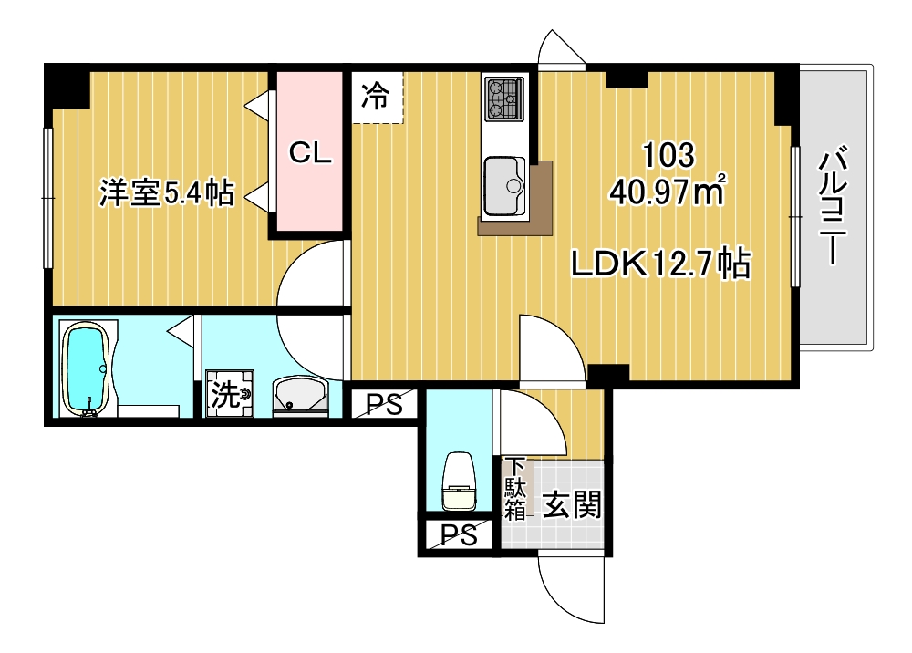 ミライエ花京院の間取り