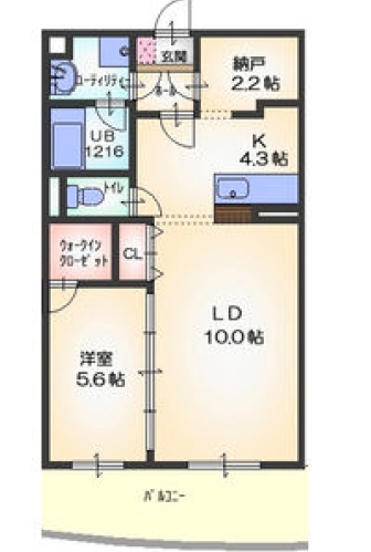 名古屋市緑区高根山のマンションの間取り