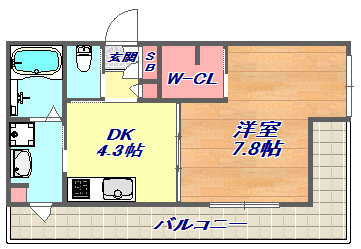 SKE六甲２の間取り