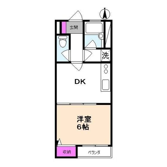 国分寺市東元町のマンションの間取り