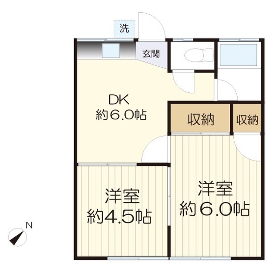 スカイハイツの間取り