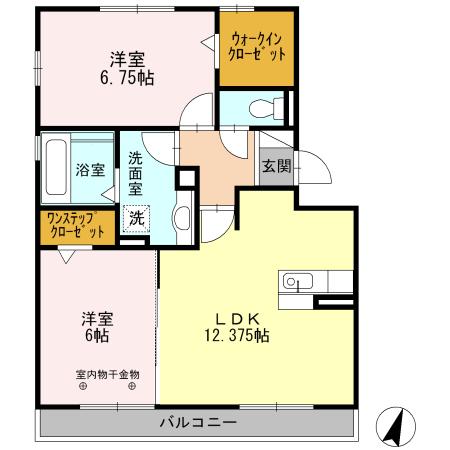 プール　ボヌール　Ａの間取り