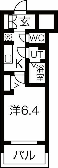 名古屋市中区千代田のマンションの間取り