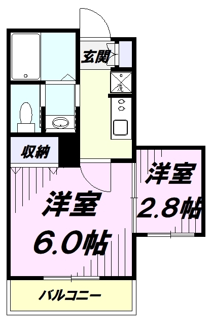 【Mark Duo狭山IVの間取り】