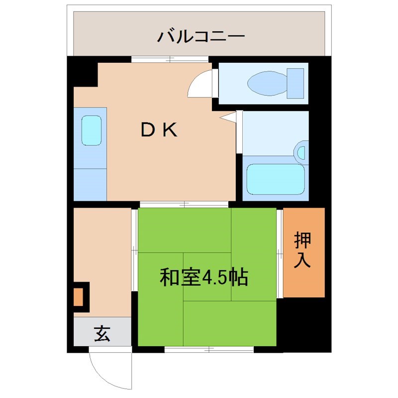 尼崎市長洲本通のマンションの間取り