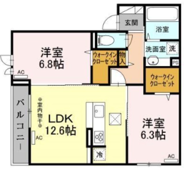 Brezza国立の間取り