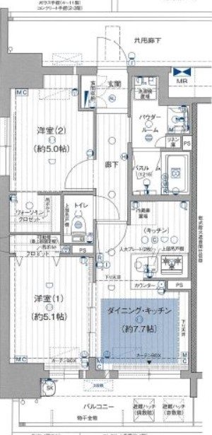 名古屋市中区正木のマンションの間取り