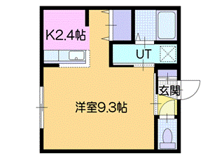 【北広島市共栄町のマンションの間取り】