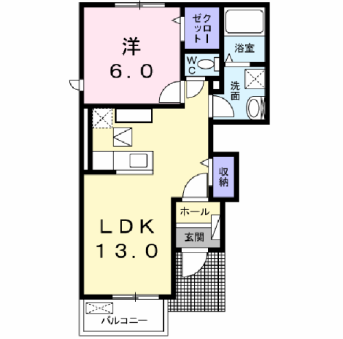 サンシャイン　V番館の間取り