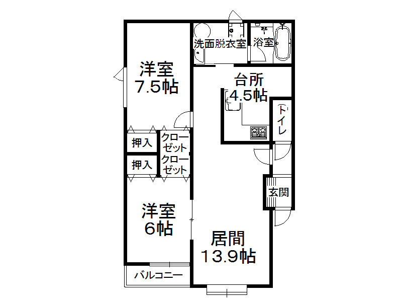 フェリーチェ２２３の間取り