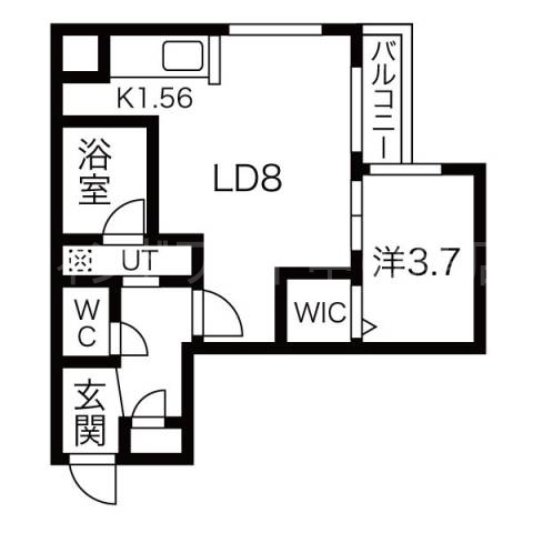 北海道札幌市北区北三十二条西２（マンション）の賃貸物件の間取り