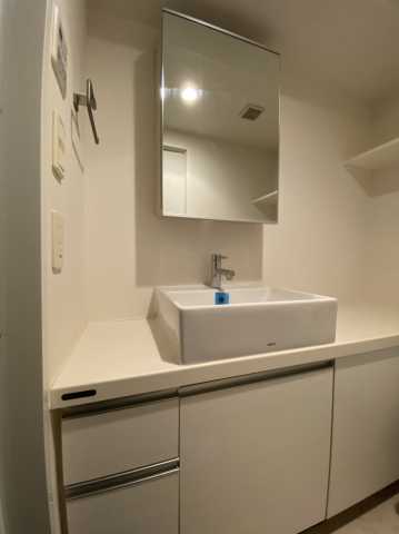 洗面設備　レジディア文京本駒込の洗面所