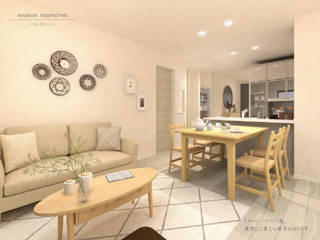 居室・リビング　イメージパースとなります。