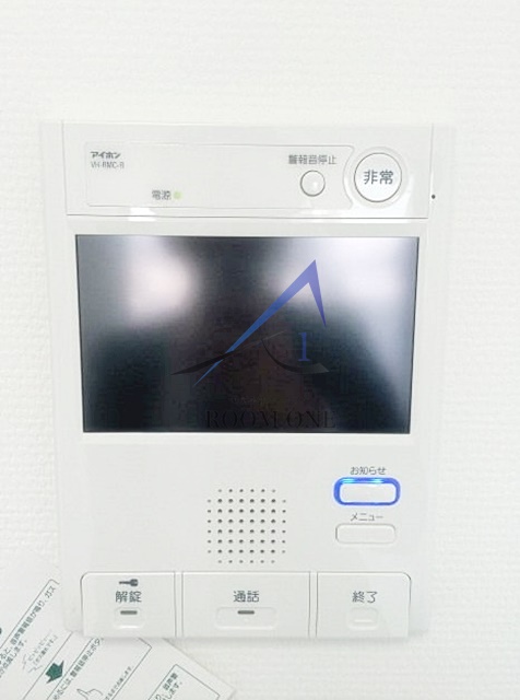 セキュリティ　モニター付きインターホンです。