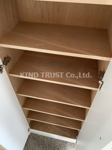 収納　たっぷりとした収納スペースです