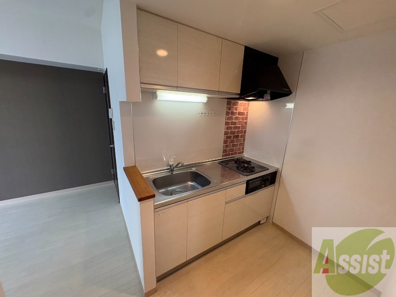 キッチン　２口システムキッチンなので、すぐお料理に使えます！