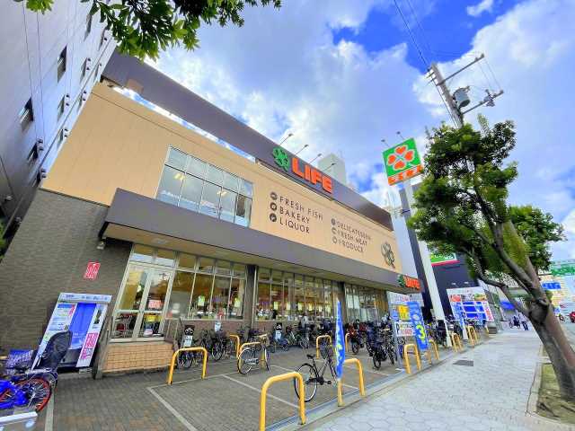 スーパー　スーパーライフ清水谷（スーパー）まで68m