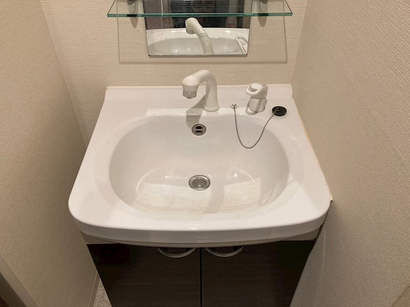 洗面設備　コンパクトで使いやすい洗面所