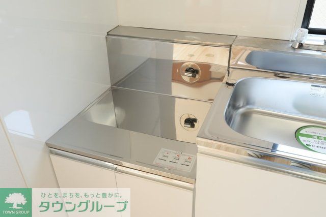 キッチン　2口ガスコンロ設置可