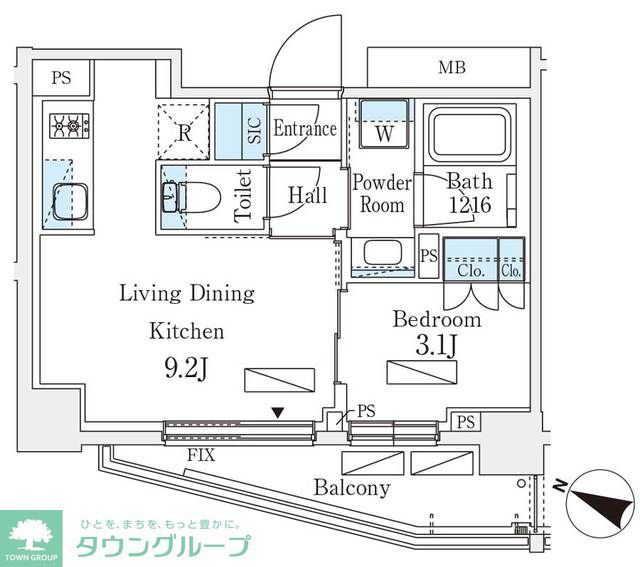 シーズンフラッツ町屋の間取り写真