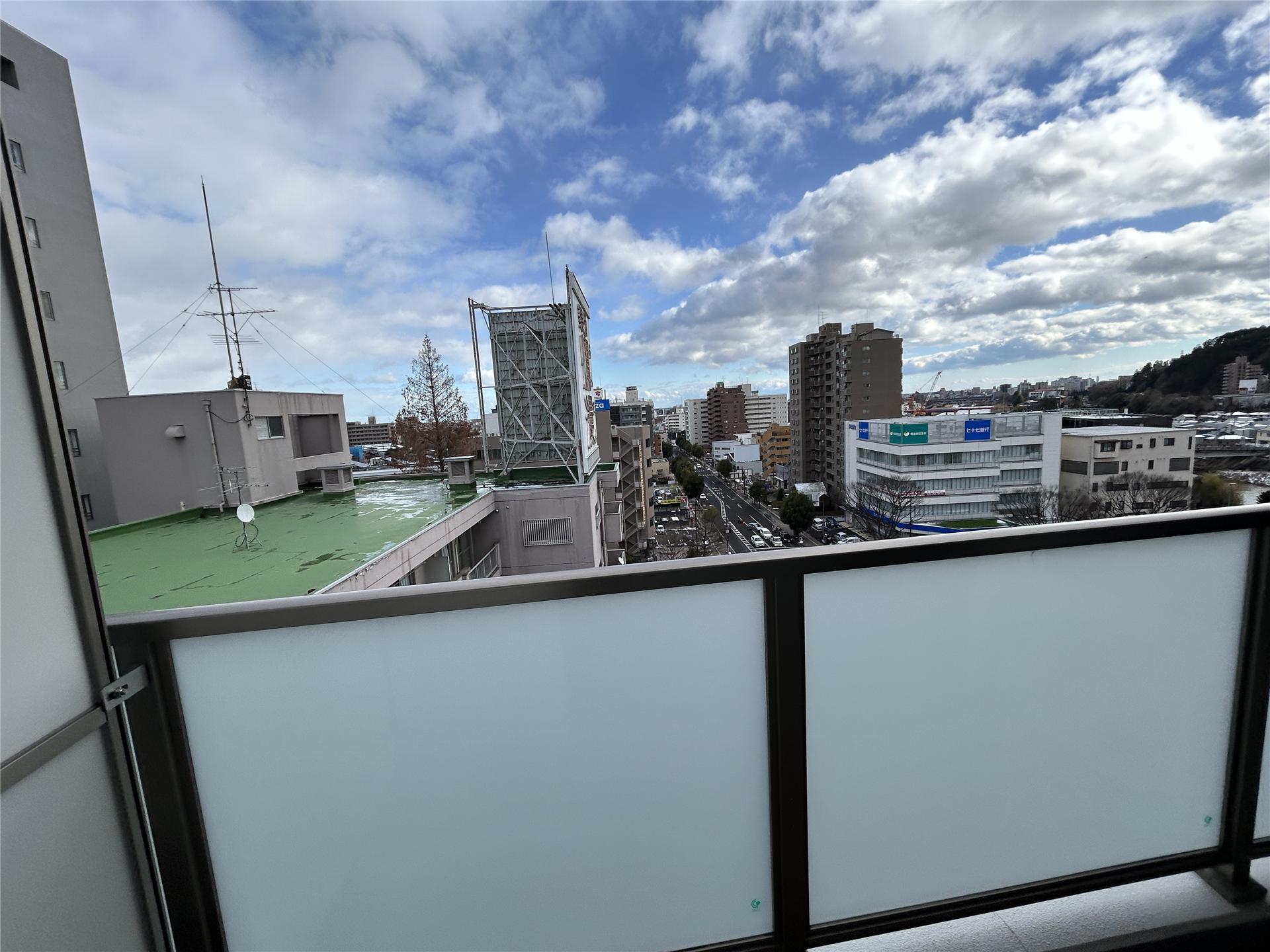 バルコニー　景観の良いベランダです