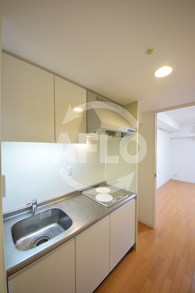 キッチン　アーバンエース東心斎橋パル　2口システムキッチン