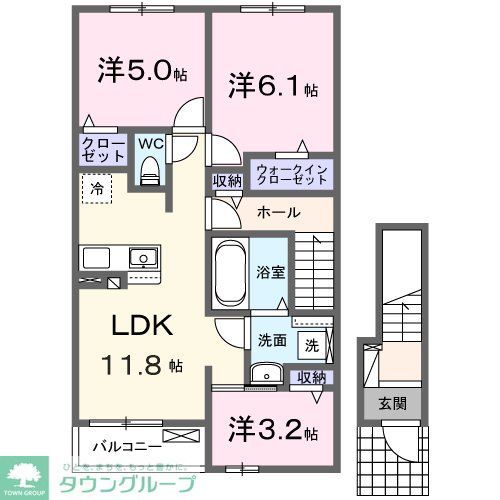 ＪＲ宇都宮線 蓮田駅 徒歩20分 2階建 築1年の間取り写真