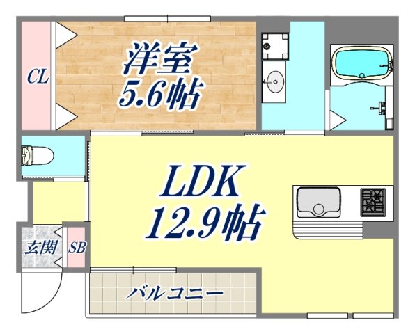 ヴェルジュの間取り写真