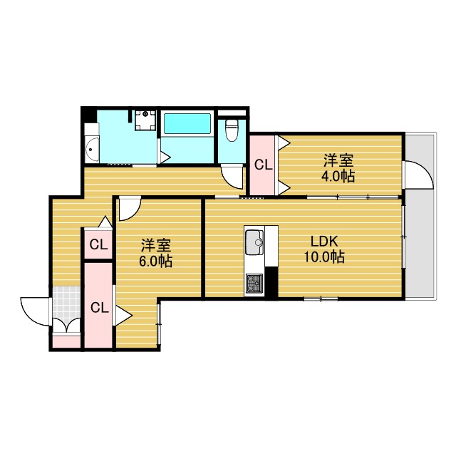 D-Room上新庄の間取り写真