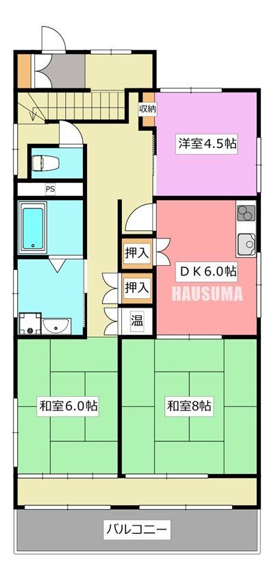 アーバンプレイス高野の間取り写真