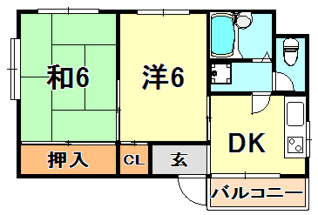 ＪＲ東海道本線 灘駅 徒歩7分 4階建 築31年の間取り写真