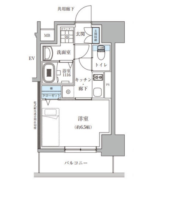 TENAS瑞穂通の間取り写真