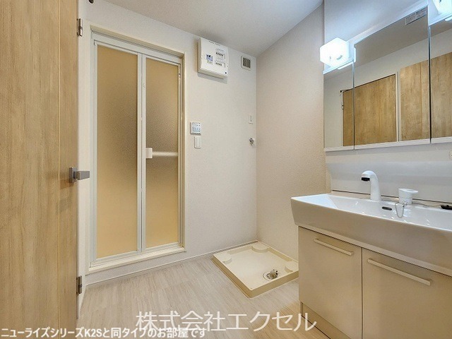洗面設備　施工イメージです。