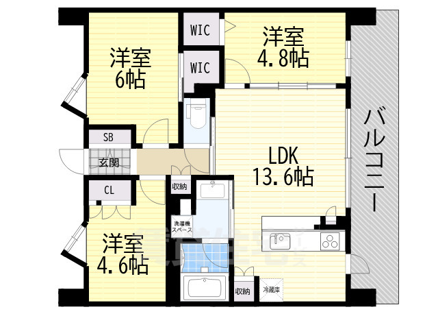 ブライム名古屋の間取り写真