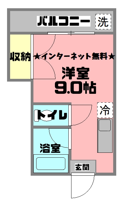 パーソネージュ鴨池の間取り写真