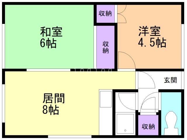 高山アパートの間取り