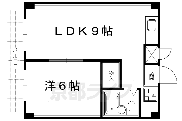 【京都市下京区筋屋町のマンションの間取り】