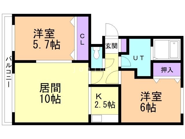 ファーストスクエア１条通の間取り