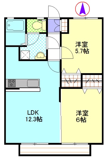 サンヒルズ有山の間取り