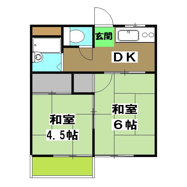 清水ハイツの間取り