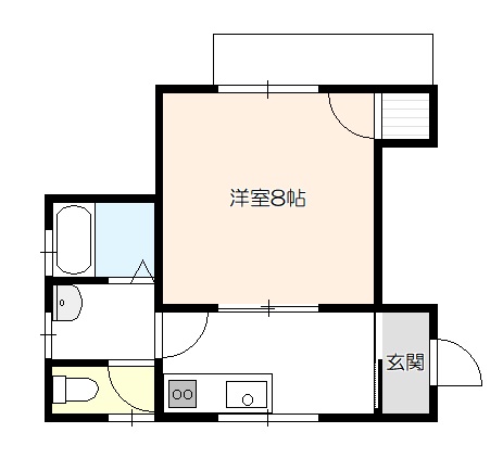 好保♭（コーポフラット）の間取り