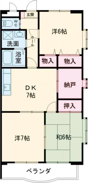 サンルミナスMの間取り