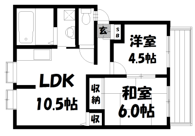 パークグリーンヒルBの間取り