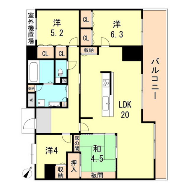 プレノ長田の間取り